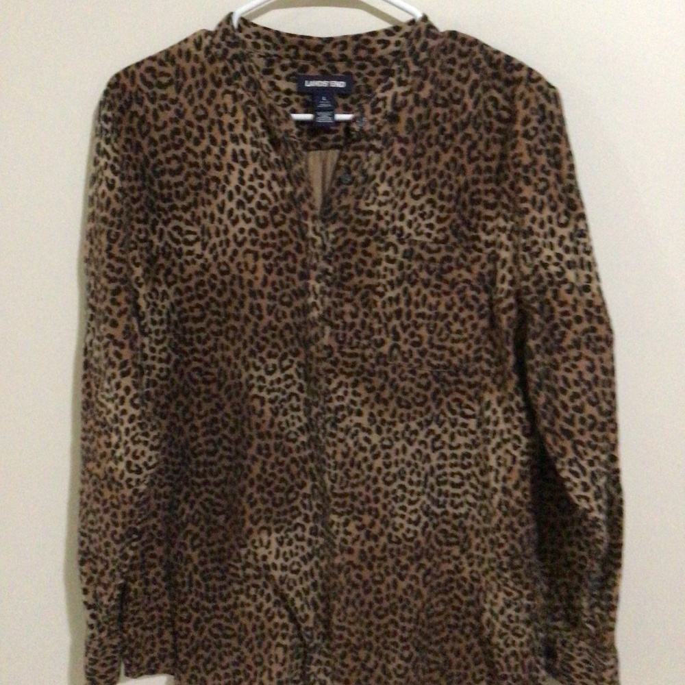 Lands Ends Ladies Tunic Top Size Large